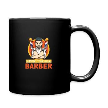 Beard Barber Hairdresser Hairstylist Hair Salon - Full Colour Mug - black - Right