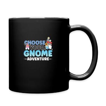 Garden Gnomes Gnome Lover Funny Gnome Gardening - Full Colour Mug - black - Right