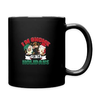 Garden Gnomes Gnome Lover Funny Gnome Gardening - Full Colour Mug - black - Right