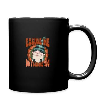 Gartenzwerge Gnome Lover Funny Gnome Gardening - Tasse einfarbig - Schwarz - Rechts