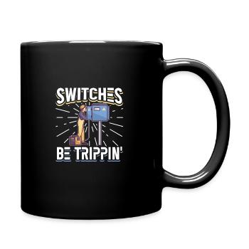 Electrician Electrical Engineer Lineman Electrical - Full Colour Mug - black - Right