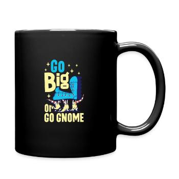 Garden Gnomes Gnome Lover Funny Gnome Gardening - Full Colour Mug - black - Right