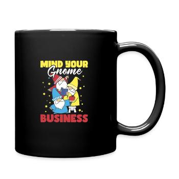 Garden Gnomes Gnome Lover Funny Gnome Gardening - Full Colour Mug - black - Right