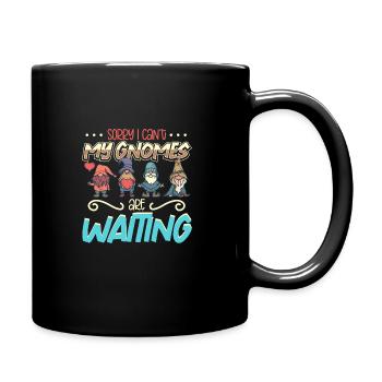 Gnomes de jardin Gnome Amant Drôle de Gnome Jardinage - Mug uni - noir - Droite