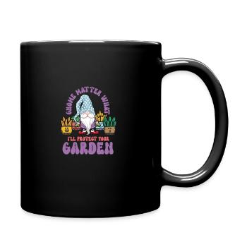 Garden Gnomes Gnome Lover Funny Gnome Gardening - Full Colour Mug - black - Right