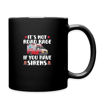 Paramedic First Responder Ambulance Driver - Full Colour Mug - black - Right