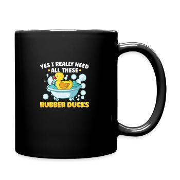 Rubber Duck Ducks Bird Hunt Duck lover Gift Idea - Tasse einfarbig - Schwarz - Rechts