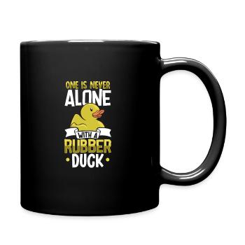 Rubber Duck Ducks Bird Hunt Duck lover Gift Idea - Full Colour Mug - black - Right