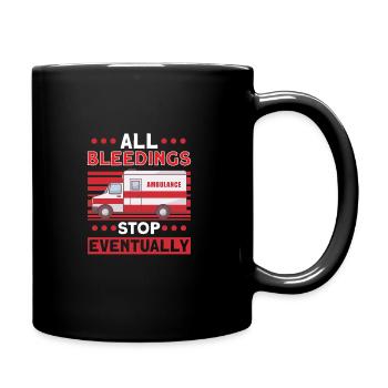 Paramedic First Responder Ambulance Driver - Full Colour Mug - black - Right