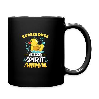 Rubber Duck Ducks Bird Hunt Duck lover Gift Idea - Full Colour Mug - black - Right