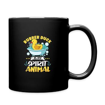 Rubber Duck Ducks Bird Hunt Duck lover Gift Idea - Full Colour Mug - black - Right