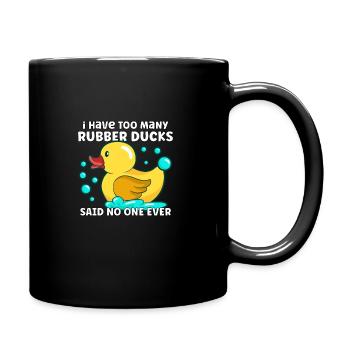 Rubber Duck Ducks Bird Hunt Duck lover Gift Idea - Full Colour Mug - black - Right