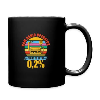 Amateur radio operator Amateur radio signal - Full Colour Mug - black - Right