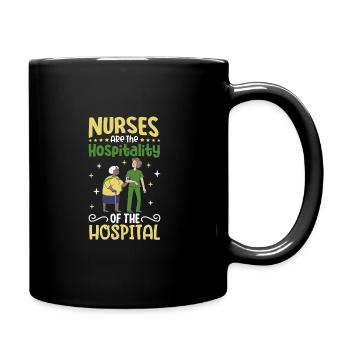 Nurse Nursing Clinic Paramedic - Full Colour Mug - black - Right