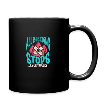 Krankenschwester Krankenpflege Klinik Sanitäter - Tasse einfarbig - Schwarz - Rechts