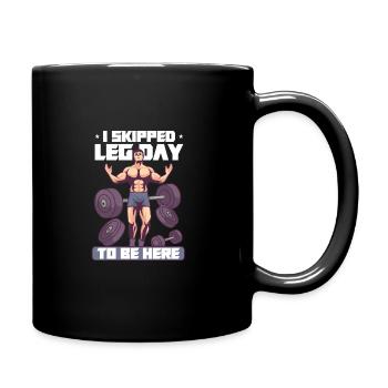 Bodybuilding Powerlifting Weightlifting Fitness - Tasse einfarbig - Schwarz - Rechts