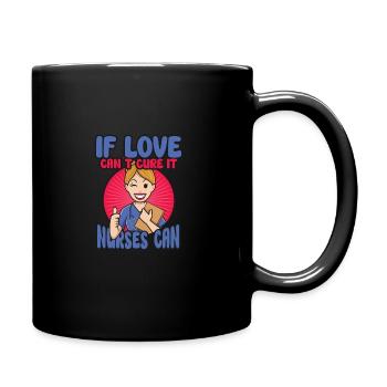 Nurse Nursing Clinic Paramedic - Full Colour Mug - black - Right