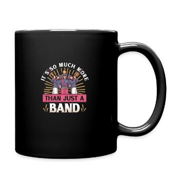 Marching Band Clarinetist School Rehearsal Music - Full Colour Mug - black - Right