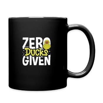 Gummiente Gummienten Entenliebhaber Badezimmer - Tasse einfarbig - Schwarz - Rechts