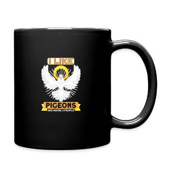 Pigeon Pigeon Racing Pigeon Racer Pigeon Keeper - Full Colour Mug - black - Right