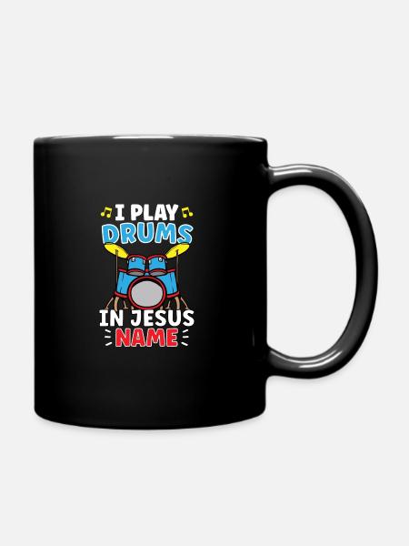 Drum Player Jesus Drum set Pick Jesus Drums Player - Mug uni - noir
