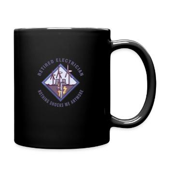 Electrician Electrical Engineer Lineman Electrical - Full Colour Mug - black - Right