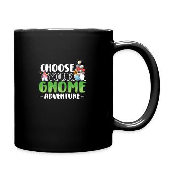 Garden Gnomes Gnome Lover Funny Gnome Gardening - Full Colour Mug - black - Right