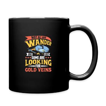 Goldgräber Goldbergbau Goldwaschen Goldmine - Tasse einfarbig - Schwarz - Rechts