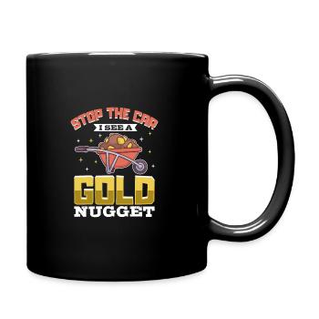 Goldgräber Goldbergbau Goldwaschen Goldmine - Tasse einfarbig - Schwarz - Rechts
