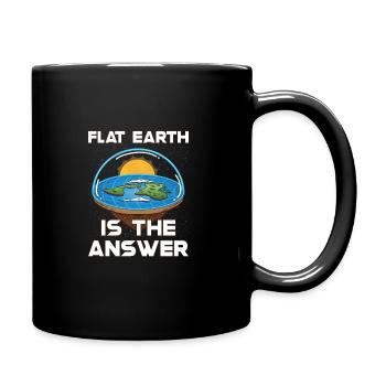 Flat Earth Theory Flat Earth Army Earth - Tasse einfarbig - Schwarz - Rechts