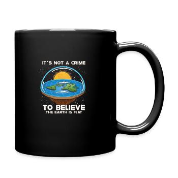 Flat Earth Theory Flat Earth Army Earth - Tasse einfarbig - Schwarz - Rechts