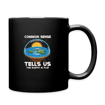 Flat Earth Theory Flat Earth Army Earth - Tasse einfarbig - Schwarz - Rechts