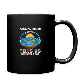 Flat Earth Theory Flat Earth Army Earth - Tasse einfarbig - Schwarz - Rechts