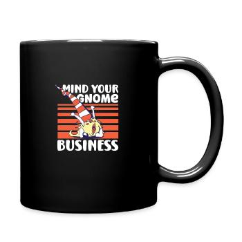 Garden Gnomes Gnome Lover Funny Gnome Gardening - Full Colour Mug - black - Right