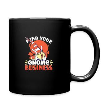 Gartenzwerge Gnome Lover Funny Gnome Gardening - Tasse einfarbig - Schwarz - Rechts