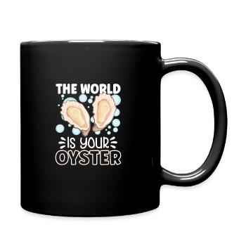 Oyster Lovers Funny Oyster Oyster Shucker - Full Colour Mug - black - Right