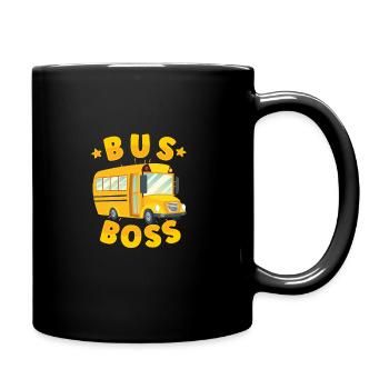 Schulbusfahrer Sei Nett Zum Schulbusfahrer - Tasse einfarbig - Schwarz - Rechts