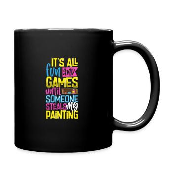 Künstler Malerei Maler Kunstfarbe Kunstlehrer - Tasse einfarbig - Schwarz - Rechts