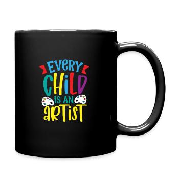 Künstler Malerei Maler Kunstfarbe Kunstlehrer - Tasse einfarbig - Schwarz - Rechts
