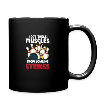 Équipe de bowling drôle Bowler Strike idée cadeau - Mug uni - noir - Droite
