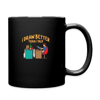 Künstler Malerei Maler Kunstfarbe Kunstlehrer - Tasse einfarbig - Schwarz - Rechts