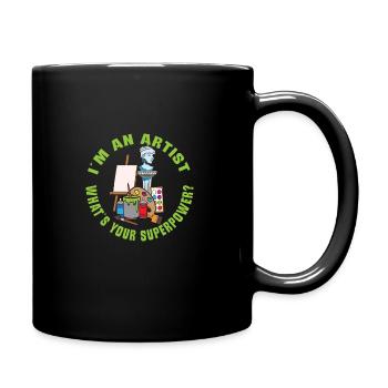 Künstler Malerei Maler Kunstfarbe Kunstlehrer - Tasse einfarbig - Schwarz - Rechts
