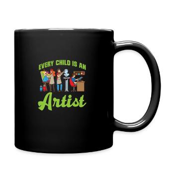 Künstler Malerei Maler Kunstfarbe Kunstlehrer - Tasse einfarbig - Schwarz - Rechts