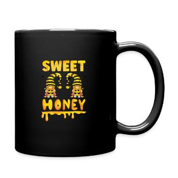 Beekeeper Gnomes Gnome Lover Funny Gnome Honey Bee - Full Colour Mug - black - Right