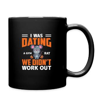 Rat Lover Rat Pet Rodent Mouse Rat Lady - Tasse einfarbig - Schwarz - Rechts