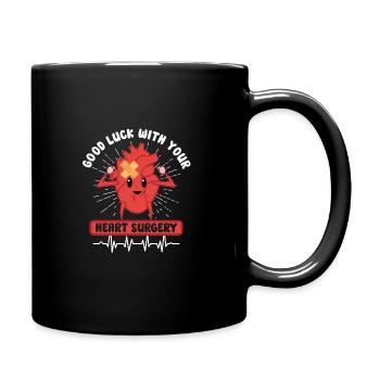 Crise cardiaque Chirurgie à cœur ouvert Chirurgie cardiaque Cadeau - Mug uni - noir - Droite