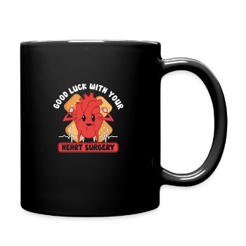 Crise cardiaque Chirurgie à cœur ouvert Chirurgie cardiaque Cadeau - Mug uni - noir - Droite