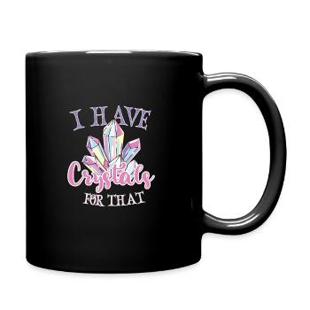 Crystal Healing Crystals and Stones - Full Colour Mug - black - Right