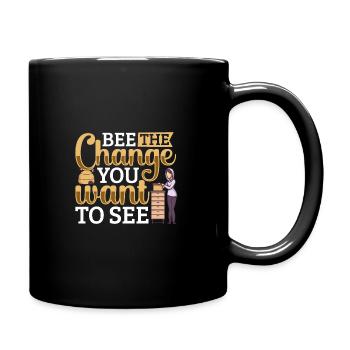 Honey Bee Beekeeping Beekeeper Honeybee Beekeeping - Tasse einfarbig - Schwarz - Rechts