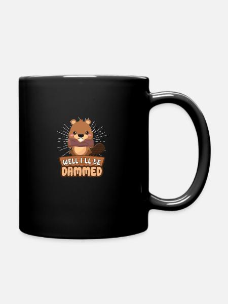 Beaver Fan Beaver Lovers Funny Beaver Gift - Mug uni - noir